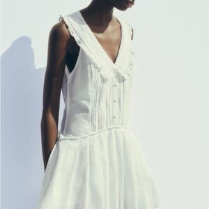 Zara White Midi Dress